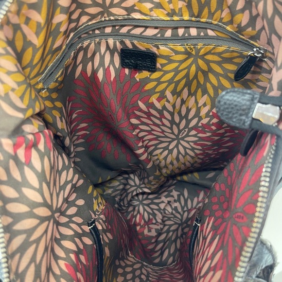 LODIS‎ Siera Pebbled Leather Tote Bag Black Handbag Purse Womens Medium Large - Picture 8 of 14